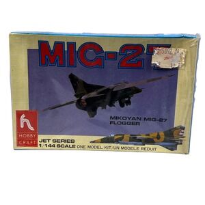 MiG-27 Flogger Jet Fighter Model Kit 1/144 Scale HobbyCraft HC1113 Sealed